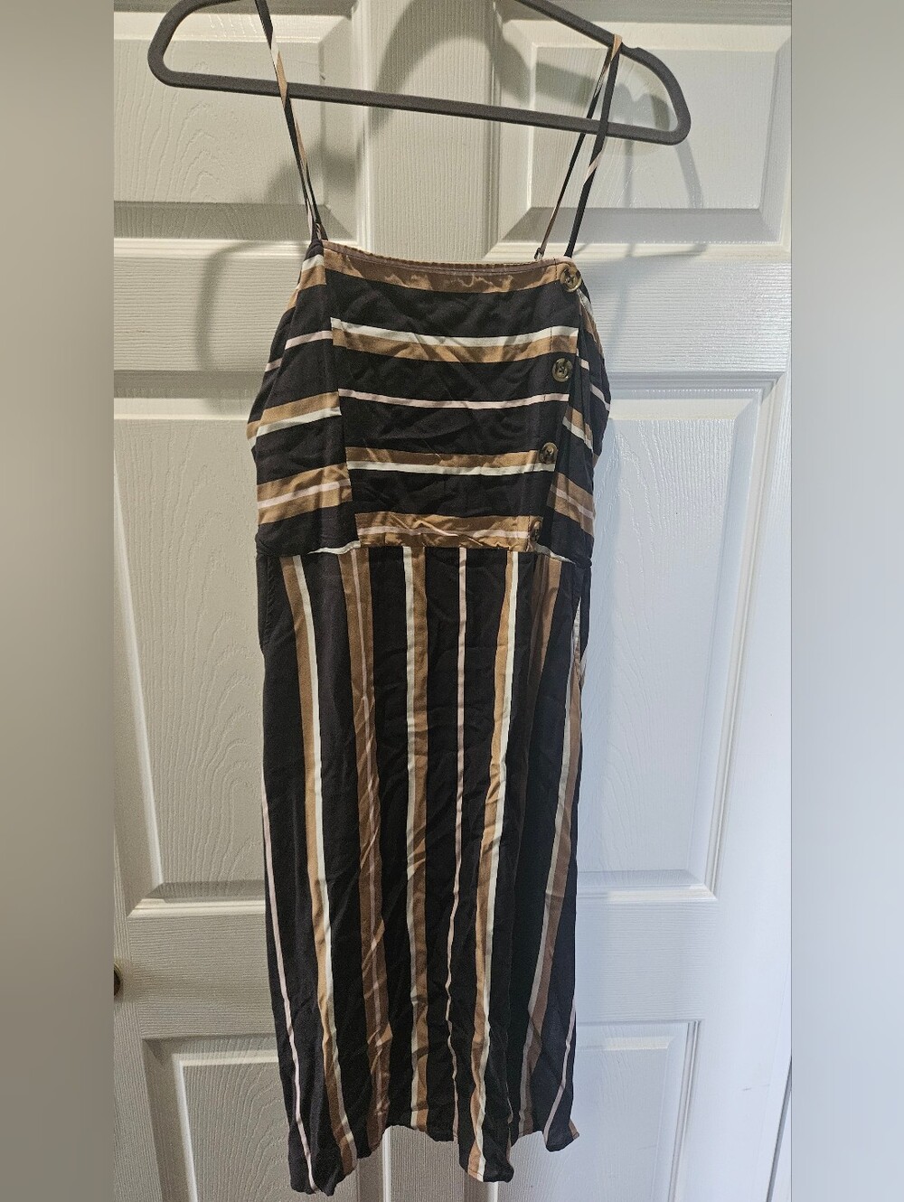 NWT Xhilaration Striped Midi Dress with Pockets - Size L (Large)